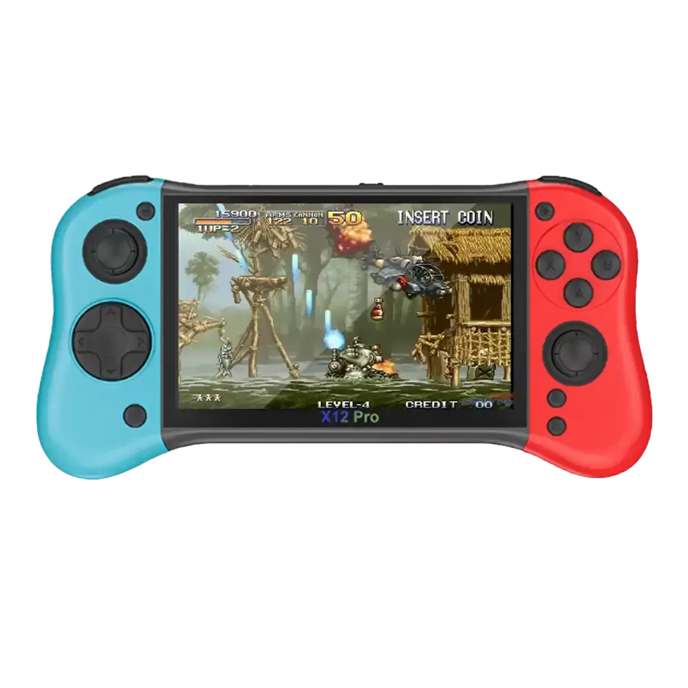 Consola Retro Portatil X12 Pro Rojo Azul