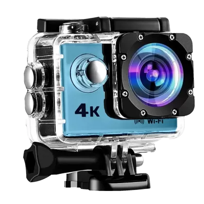 Camara Deportiva 4K Azul