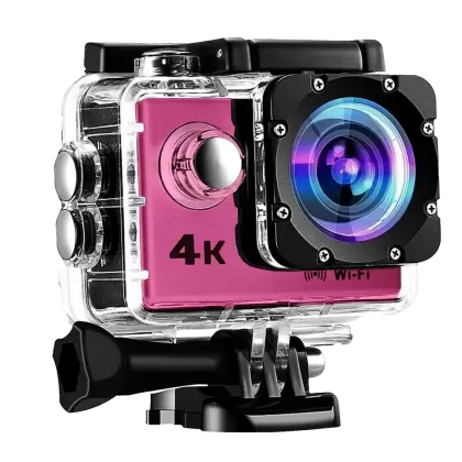 Camara Deportiva 4K Rosa