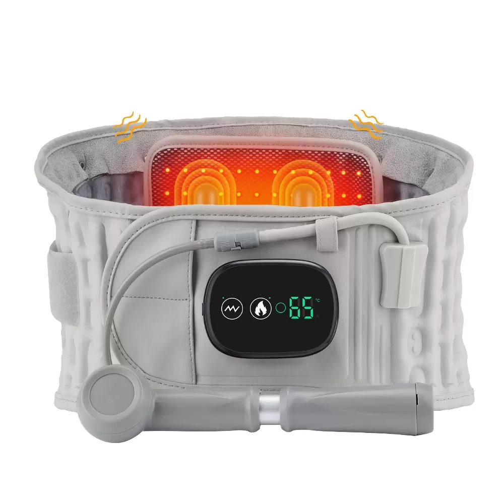 Faja lumbar abierta con panel de calor encendido